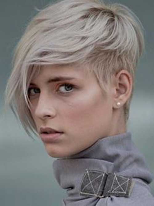 9-Short Hair with Long Bangs Short Hair with Long Bangs - 9