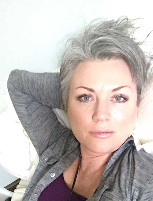 Older Woman with Short Hair Older Women with Short Hair