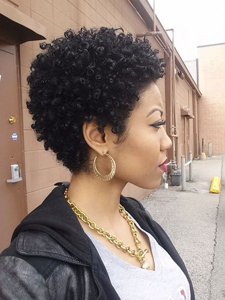 Cute Hair, Natural, Curly, Black, Women