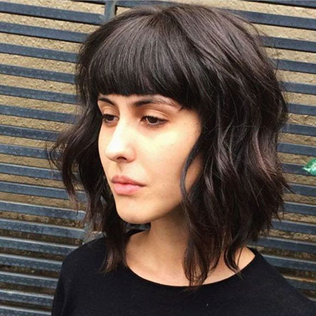 Textured Hair, Bangs, Krysten, Bob, Textured