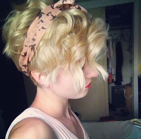 Blonde Hair, Pixie, Curly, Pixies, Pink