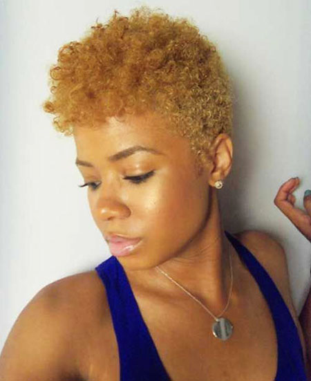 Blonde Hair, Natural, Women, Black, Twa