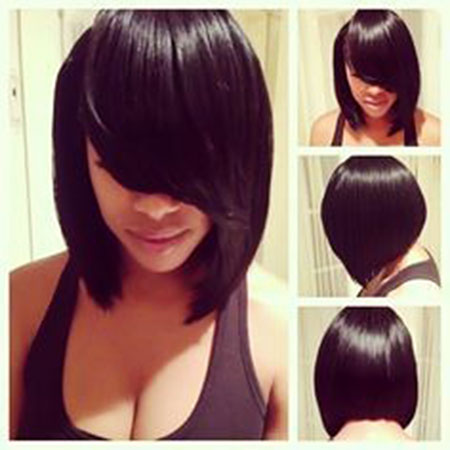 African American Bob Hairstyles with Bangs | Best Black ...