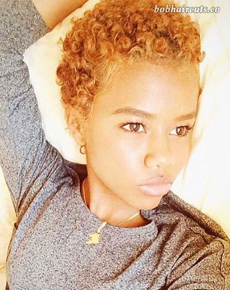 Pixie Hair, Natural, Curly, Women, Medium