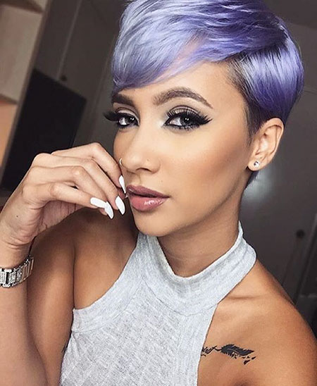 Pixie Makeup Black Beauty , Blue Hair