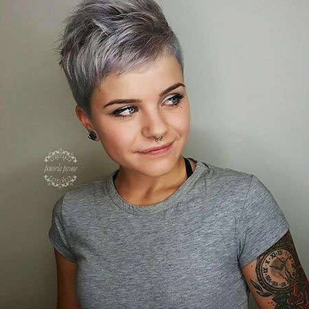 Short Gray Hairtyles 2017 Short Pixie Justin Hair