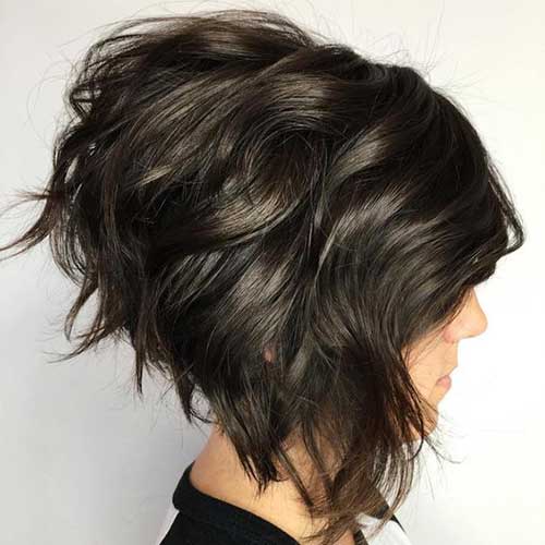 8.Short Haircuts for Dark Brown Hair Dark Brown Short Haircuts-8