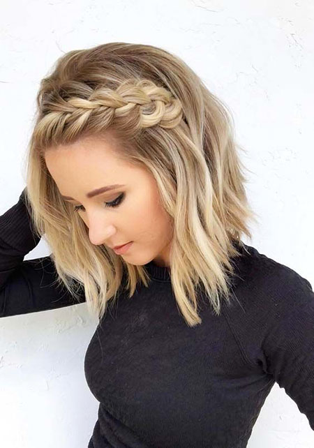 Short Hairtyles Braided Short Hair, Hair Short Balayage Braids