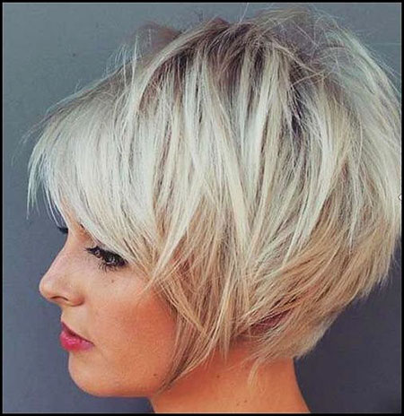 Long Pixie Haircut Blonde Pixie Angled Bob