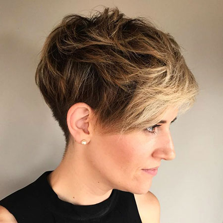 Tapered Pixie Cuts 2018 Pixie Choppy Messy Tapered