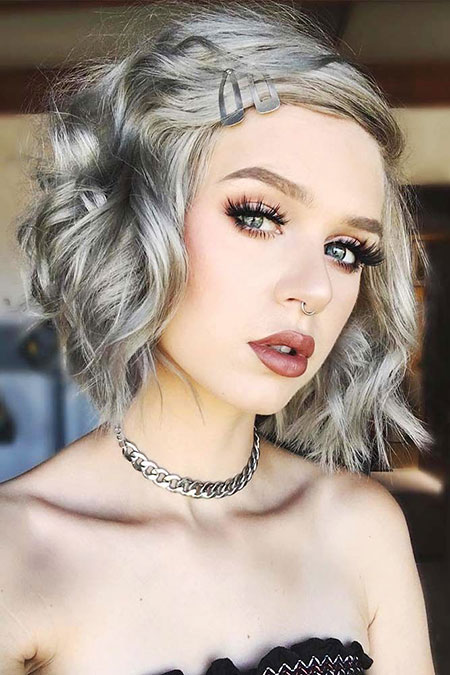 Hair Makeup Grey Silver