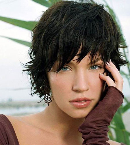 Hair Bangs Short Wavy