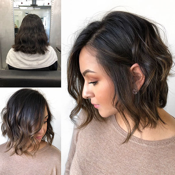 Short Haircuts For Brunettes