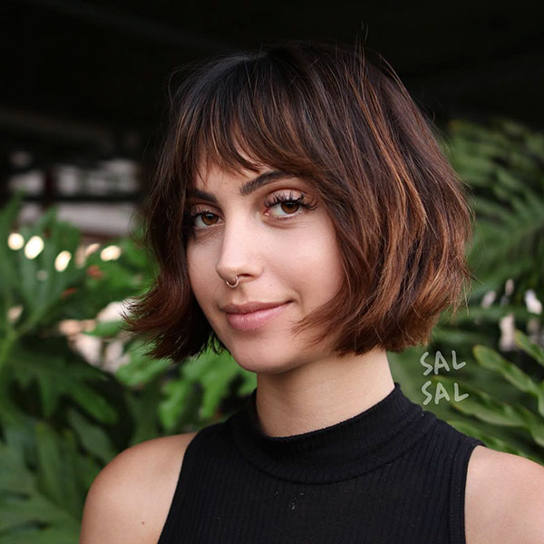 Bob Haircuts With Bangs