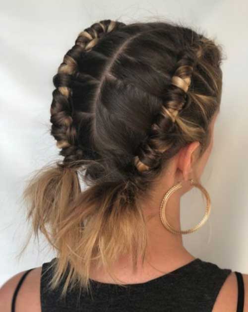 Two Braids for Short Hair