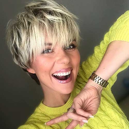 Short Pixie Cut With Bangs
