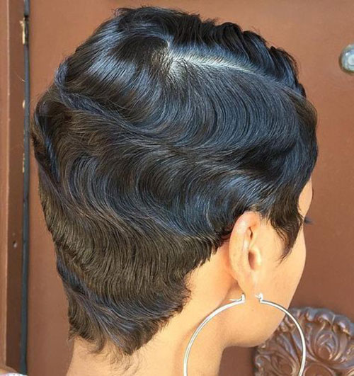African American Finger Waves Short Haircuts-11