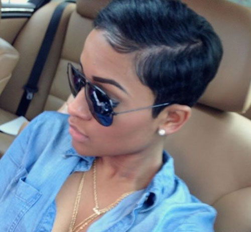 African American Side Parted Short Haircuts-14