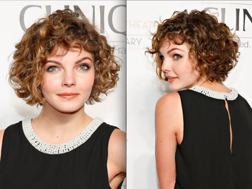 Short Hair For Curly Hair Round Face