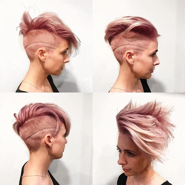 Pink Pixie Cut Hairstyles