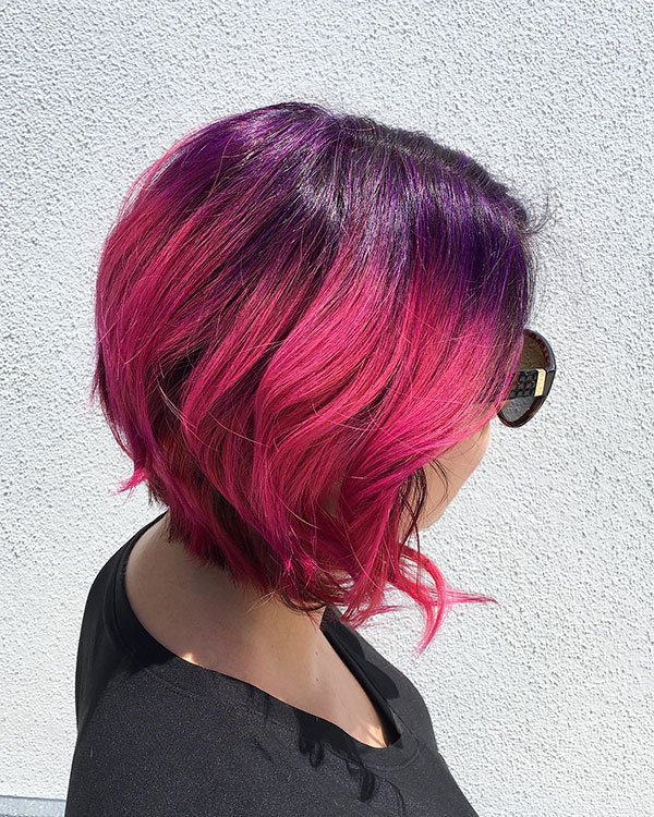 Pink Short Hairstyles 2020