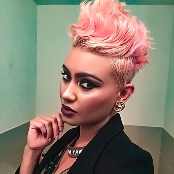 Short Hair With Pink