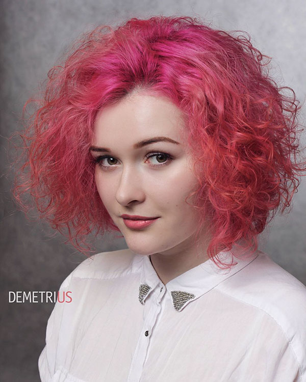 Pink Hair Color For Short Hair