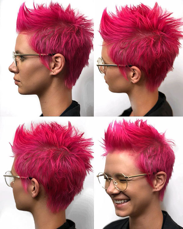 Pink Short Hair Pictures