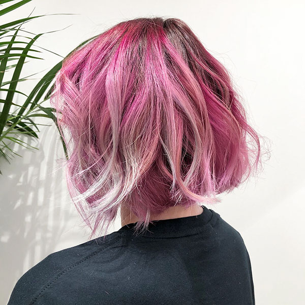 Pink Hair Color Ideas For Short Hairsytles
