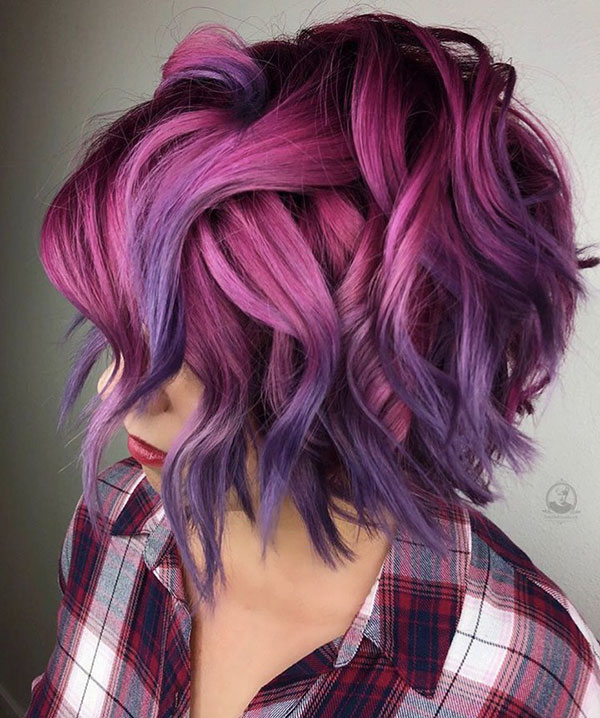 Pink Hairstyles For Short Hair