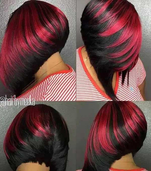 Red And Black Short Hair